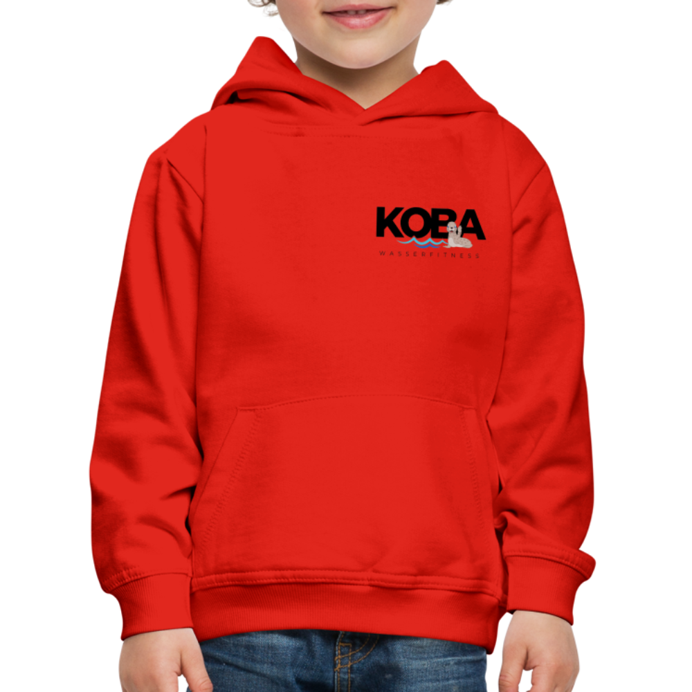 Kinder Premium Hoodie „KOBA“ - Rot
