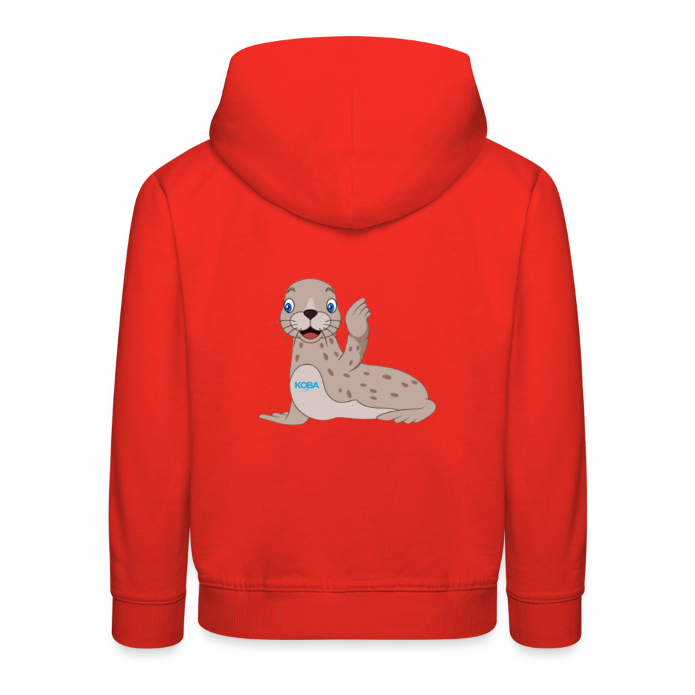 Kinder Premium Hoodie „KOBA“ - Rot