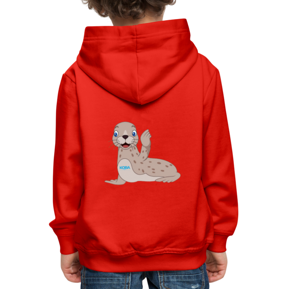 Kinder Premium Hoodie „KOBA“ - Rot